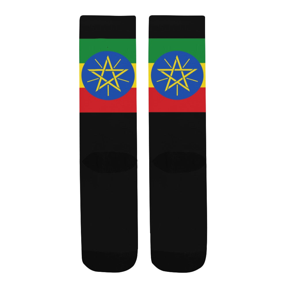 Ethiopia Calf High Socks