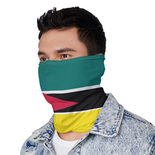 Mozambique Flag Neck Gaiter – African Multi-Use Face Cover, Head Wrap & Bandana