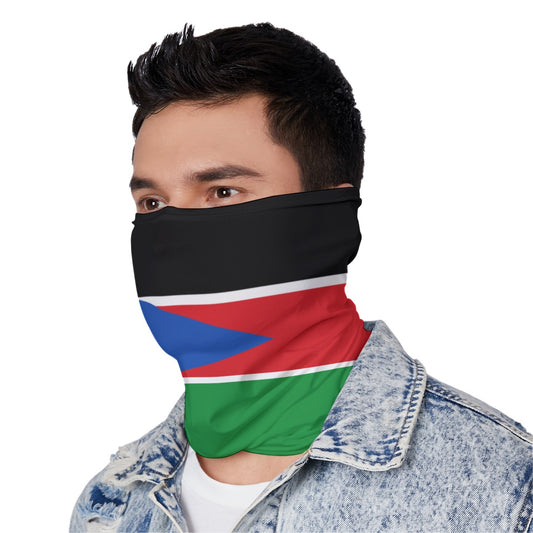 South Sudan Flag Neck Gaiter – African Multi-Use Face Cover, Head Wrap & Bandana