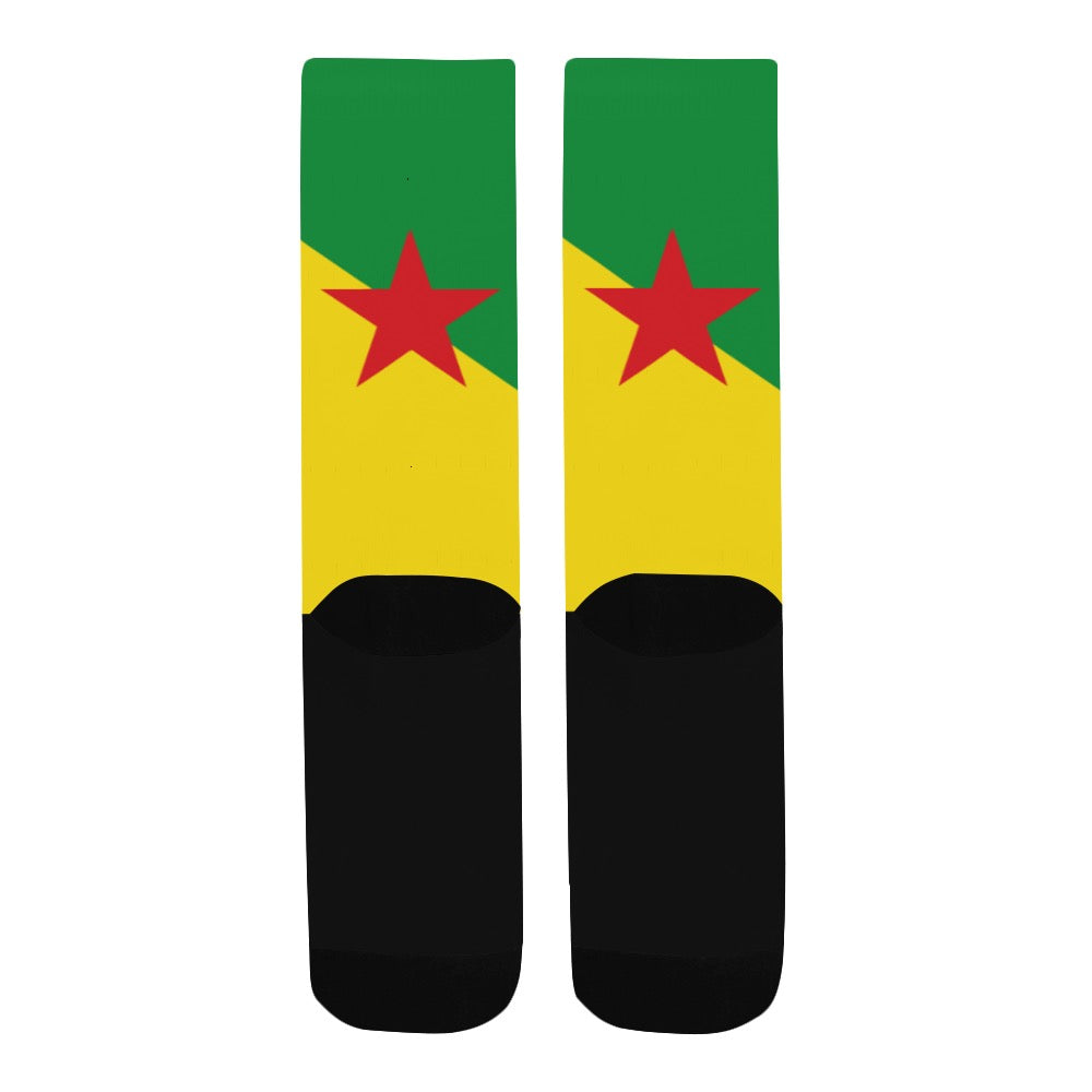 French Guiana Calf High Socks