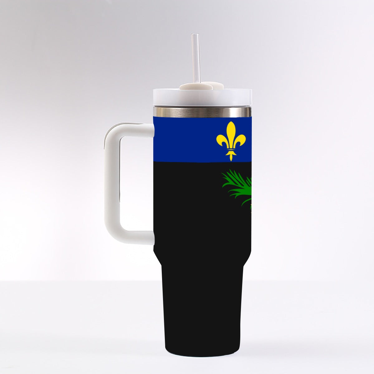 Guadeloupe 40 oz Tumbler With Handle