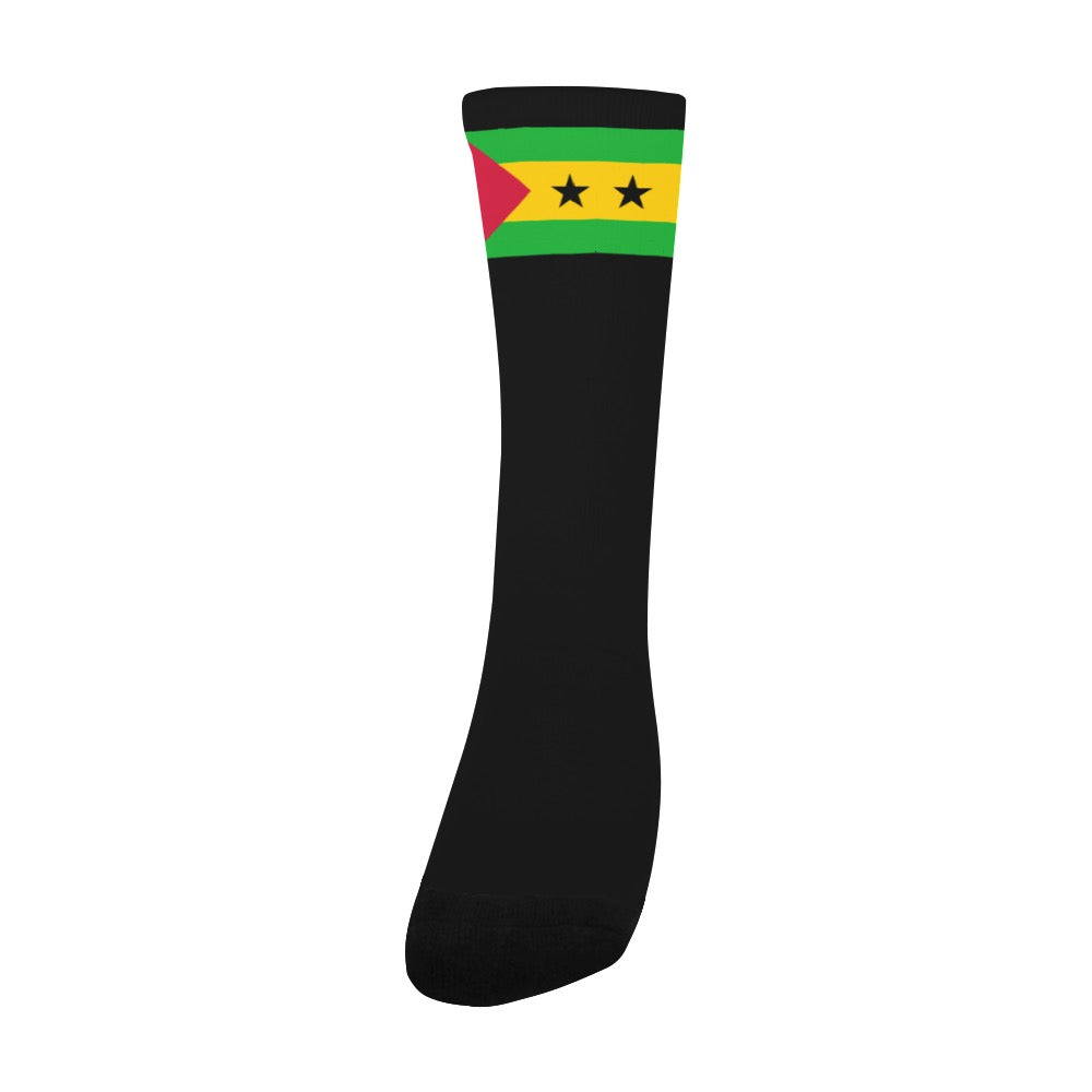 São Tomé and Príncipe Calf High Socks