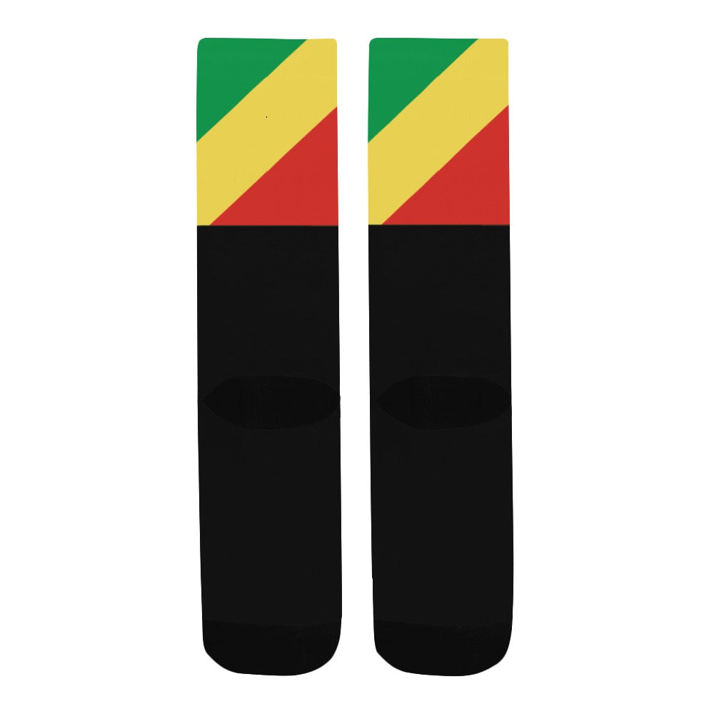 Republic of the Congo Calf High Socks