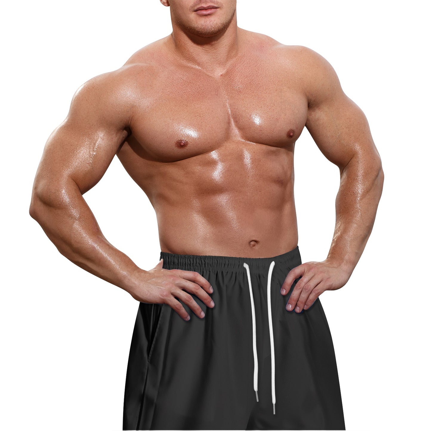 Men's All-Over-Print Hawaiian Swim Shorts