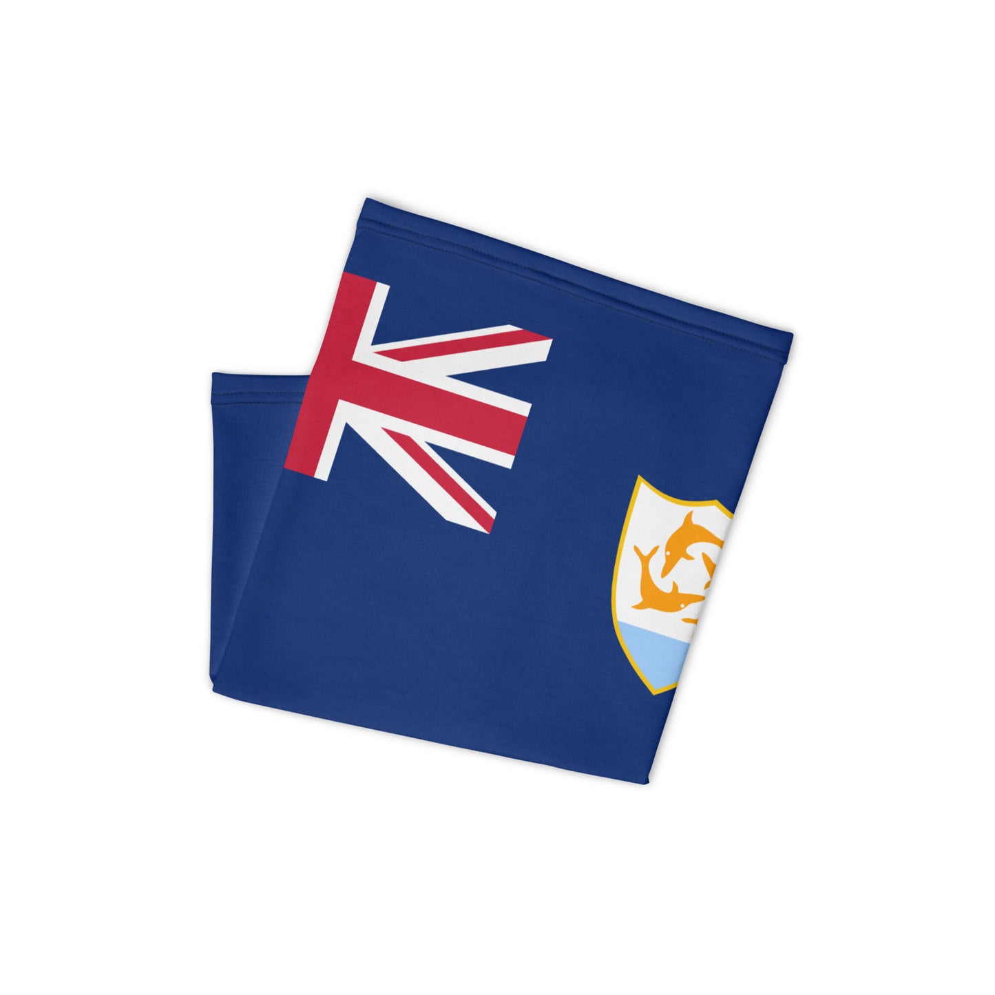 Anguilla Flag Neck Gaiter – Caribbean Multi-Use Face Cover, Head Wrap & Bandana