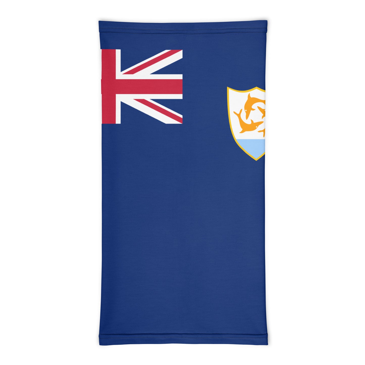 Anguilla Flag Neck Gaiter – Caribbean Multi-Use Face Cover, Head Wrap & Bandana