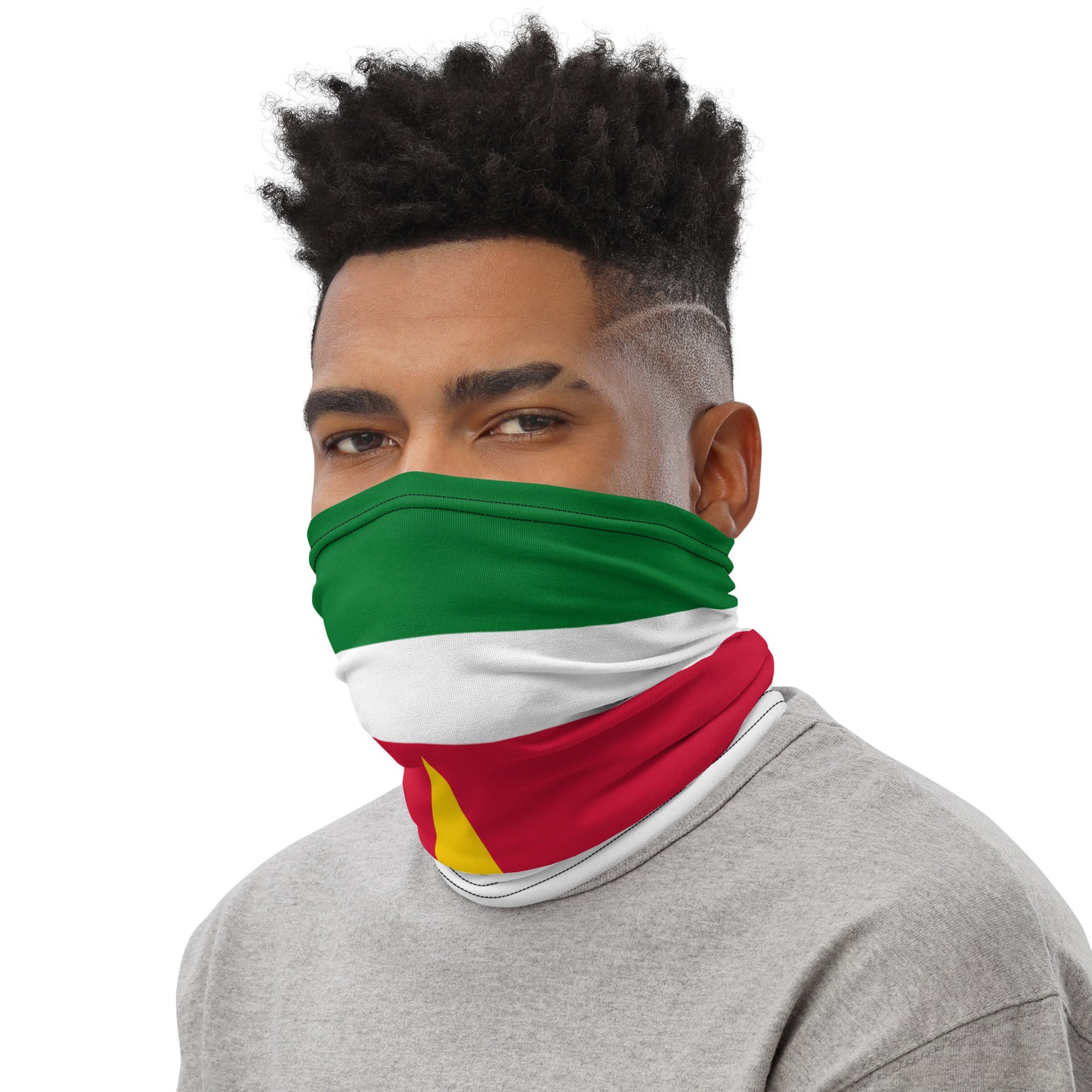 Suriname Flag Neck Gaiter – Caribbean Multi-Use Face Cover, Head Wrap & Bandana