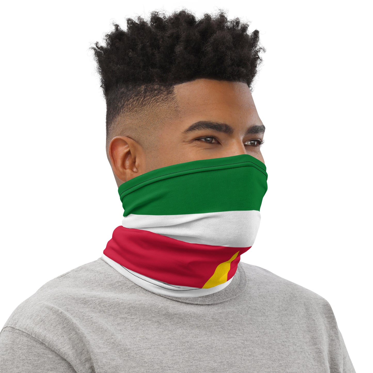 Suriname Flag Neck Gaiter – Caribbean Multi-Use Face Cover, Head Wrap & Bandana