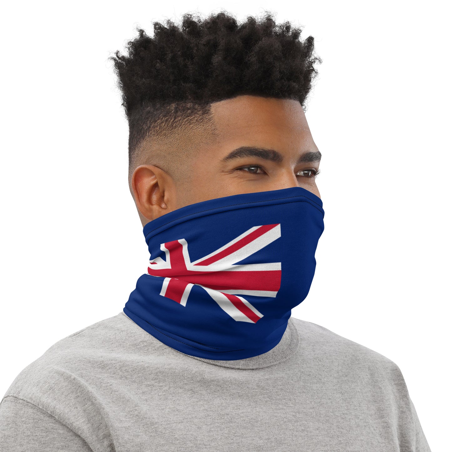 British Virgin Islands Flag Neck Gaiter Flag Neck Gaiter – Caribbean Multi-Use Face Cover, Head Wrap & Bandana