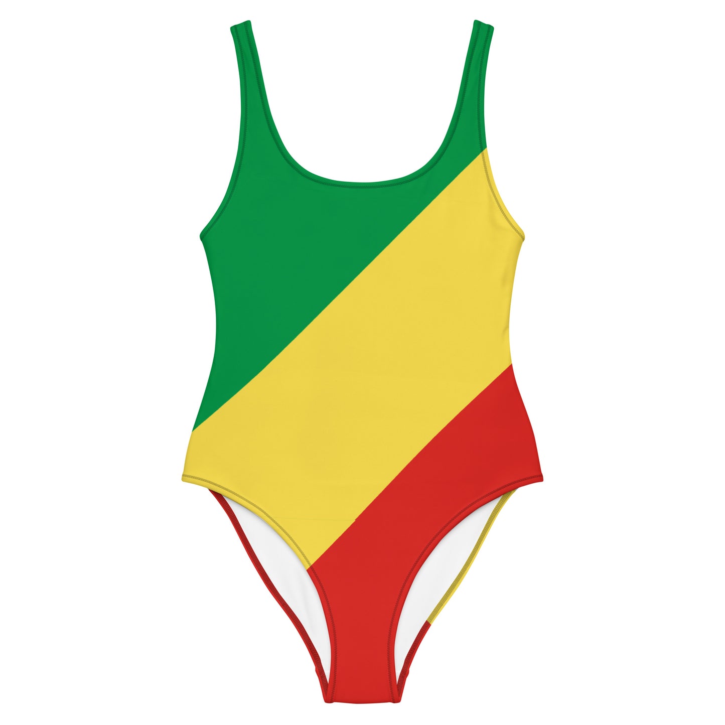 Republic of the Congo Flag Swimsuit – African One-Piece Swimwear