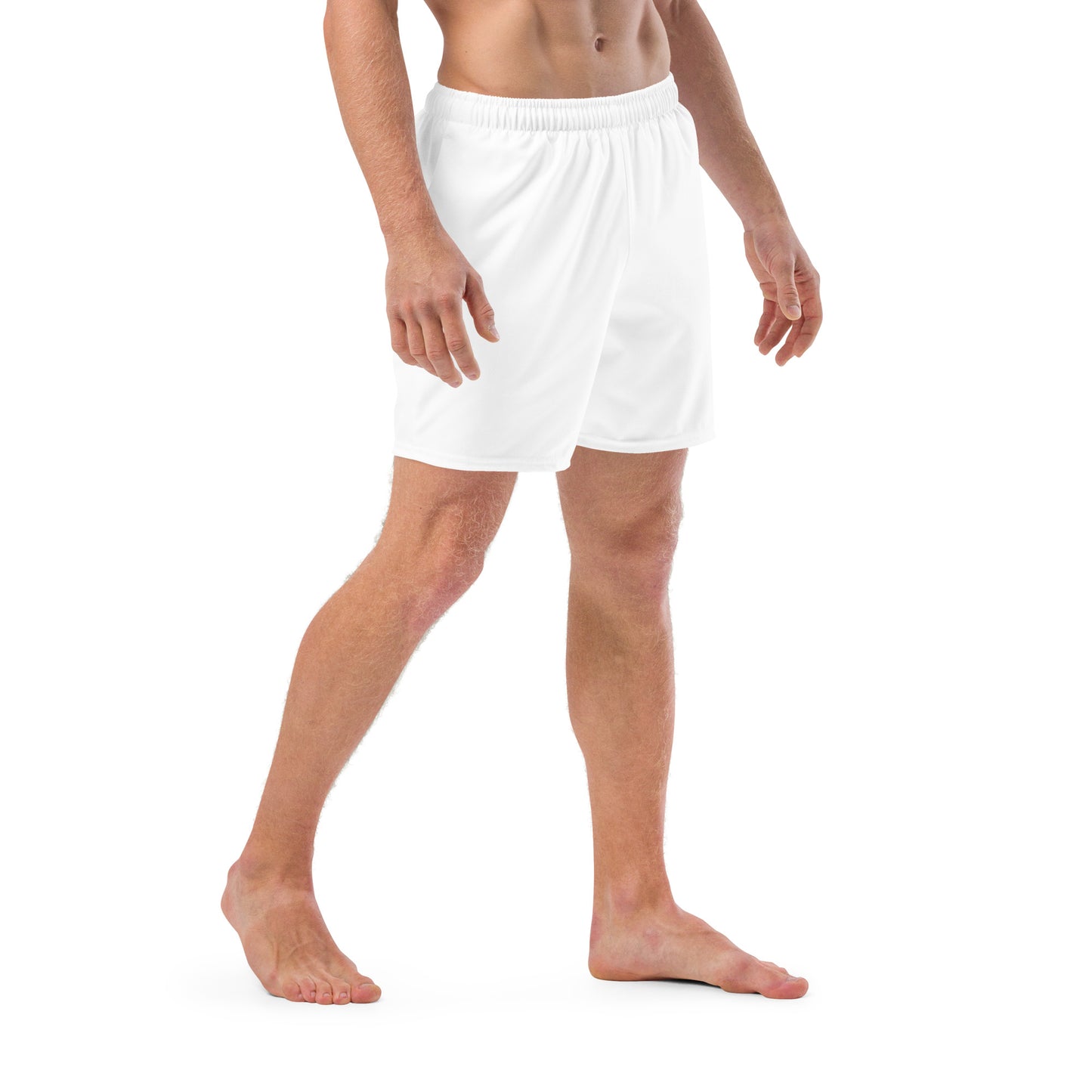 Men's Swim Trunks-White