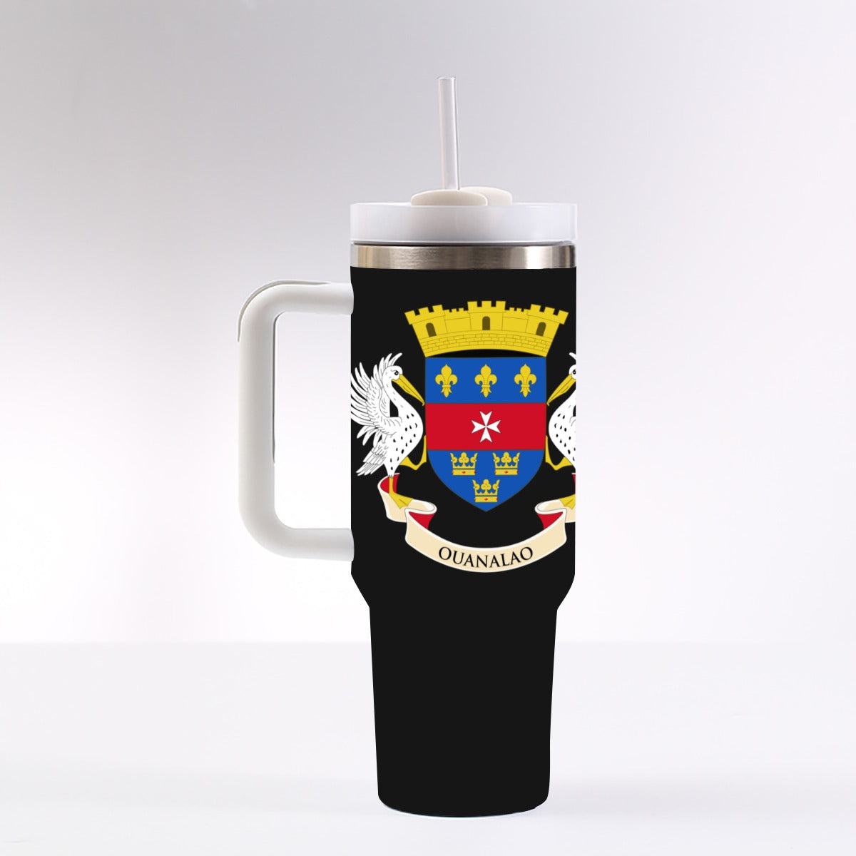 Saint Barthélemy 40 oz Tumbler With Handle