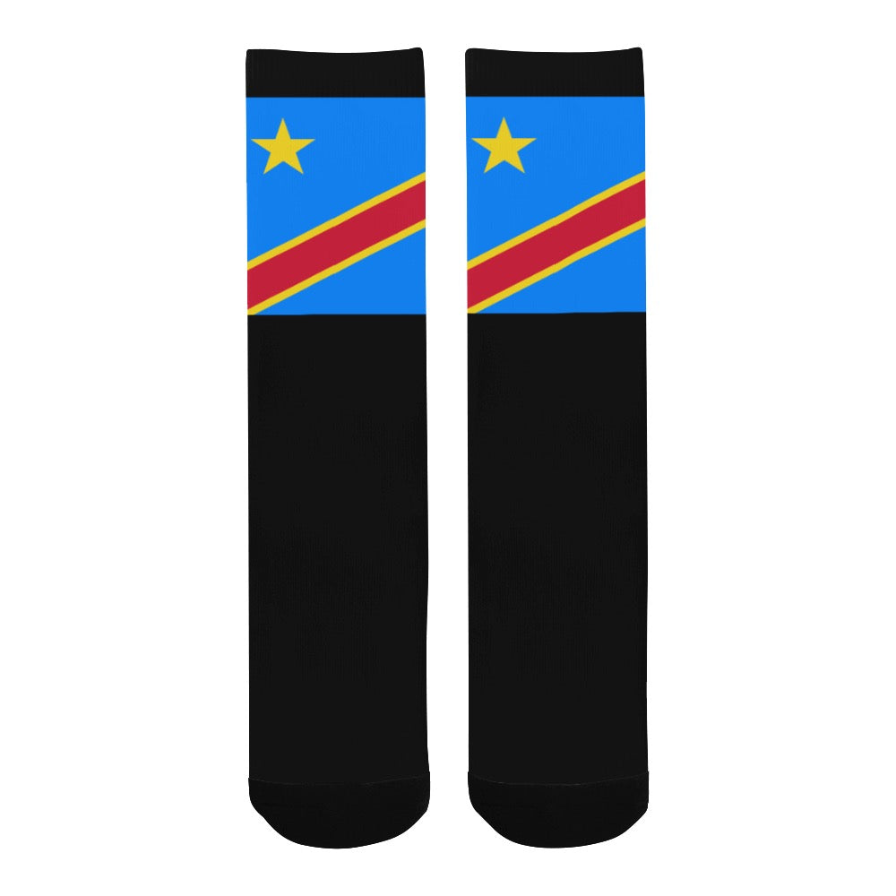 Democratic Republic of the Congo Calf High Socks