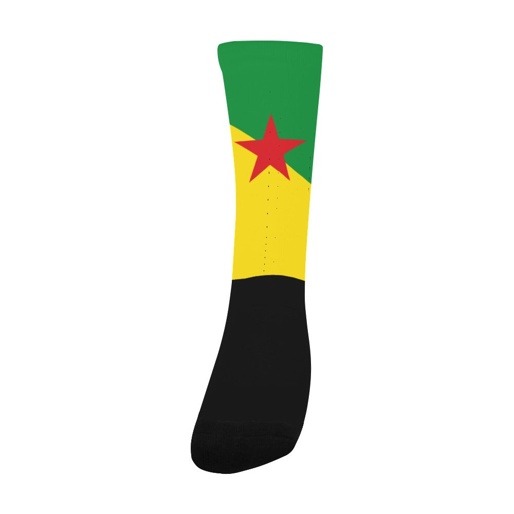 French Guiana Calf High Socks