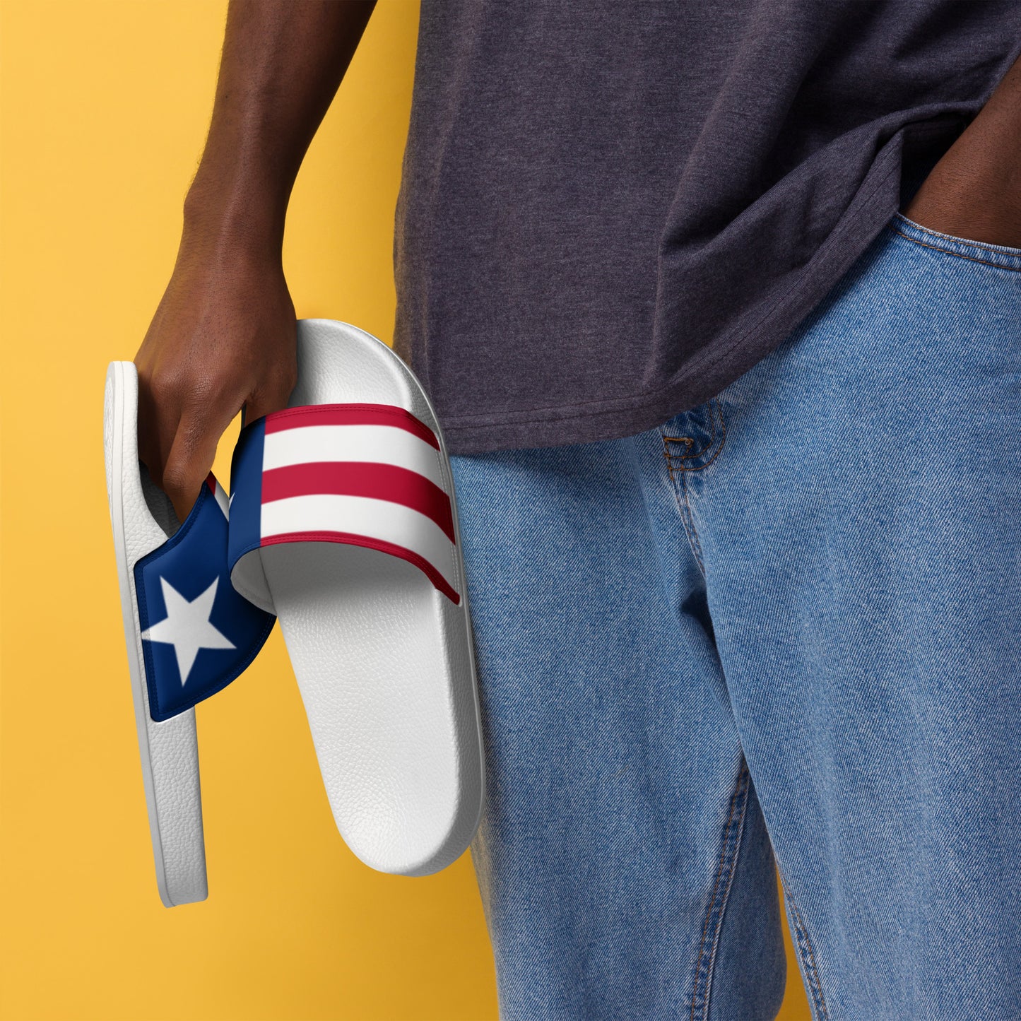 Liberia Men’s slides (white)