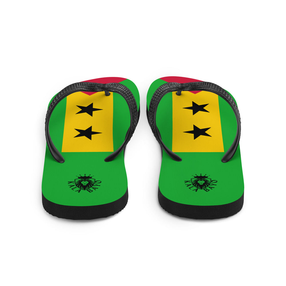 São Tomé and Príncipe Unisex Flip-Flops
