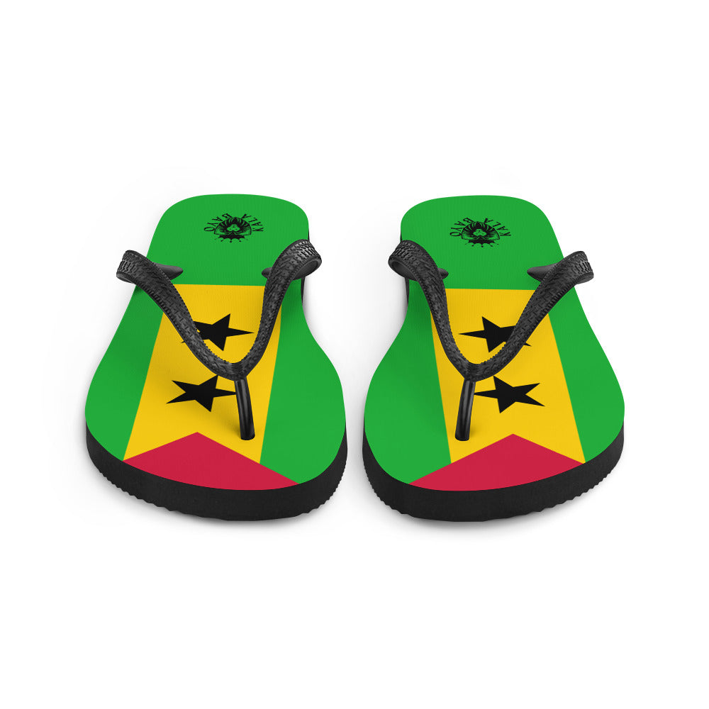 São Tomé and Príncipe Unisex Flip-Flops