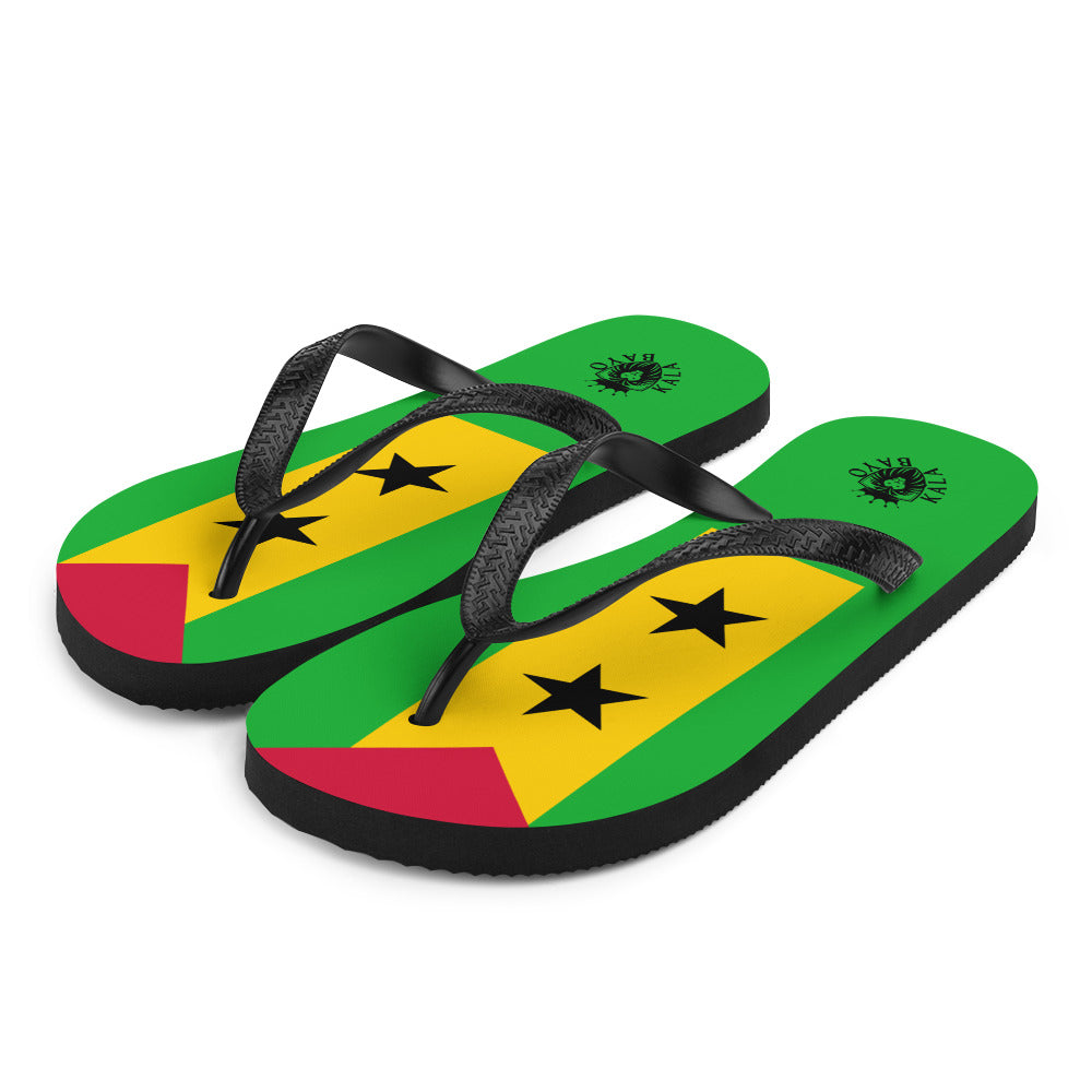 São Tomé and Príncipe Unisex Flip-Flops