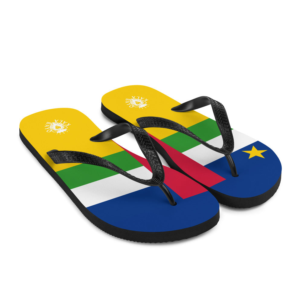 Central African Republic Unisex Flip-Flops