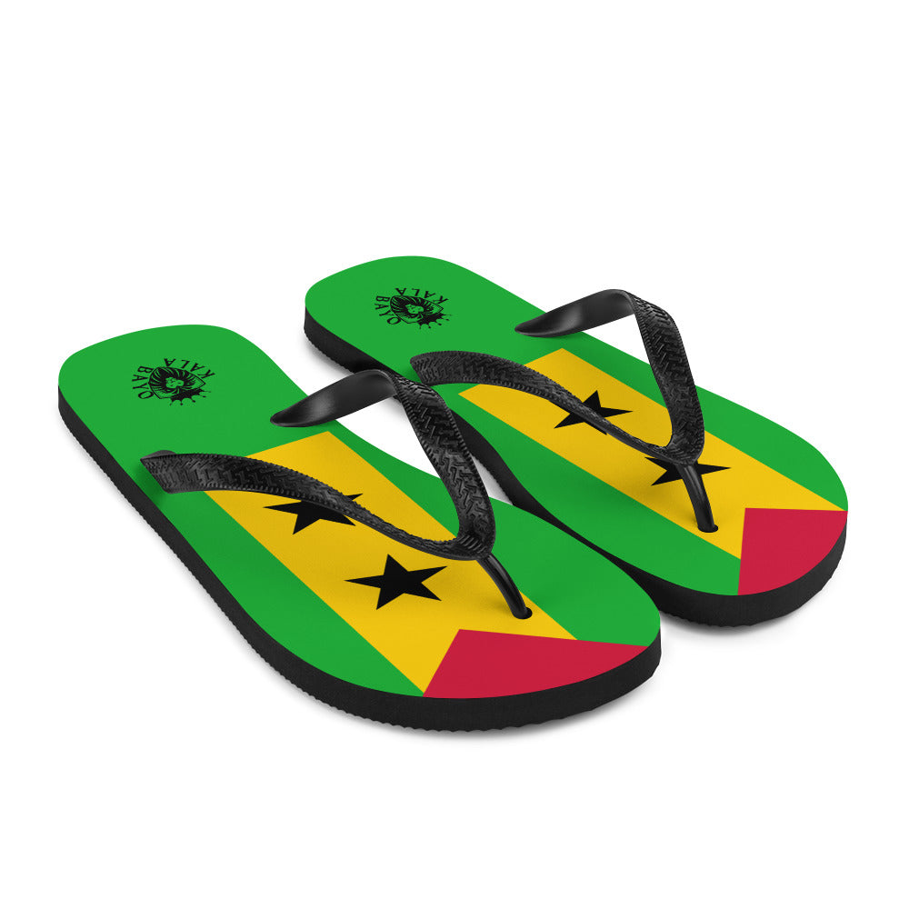 São Tomé and Príncipe Unisex Flip-Flops