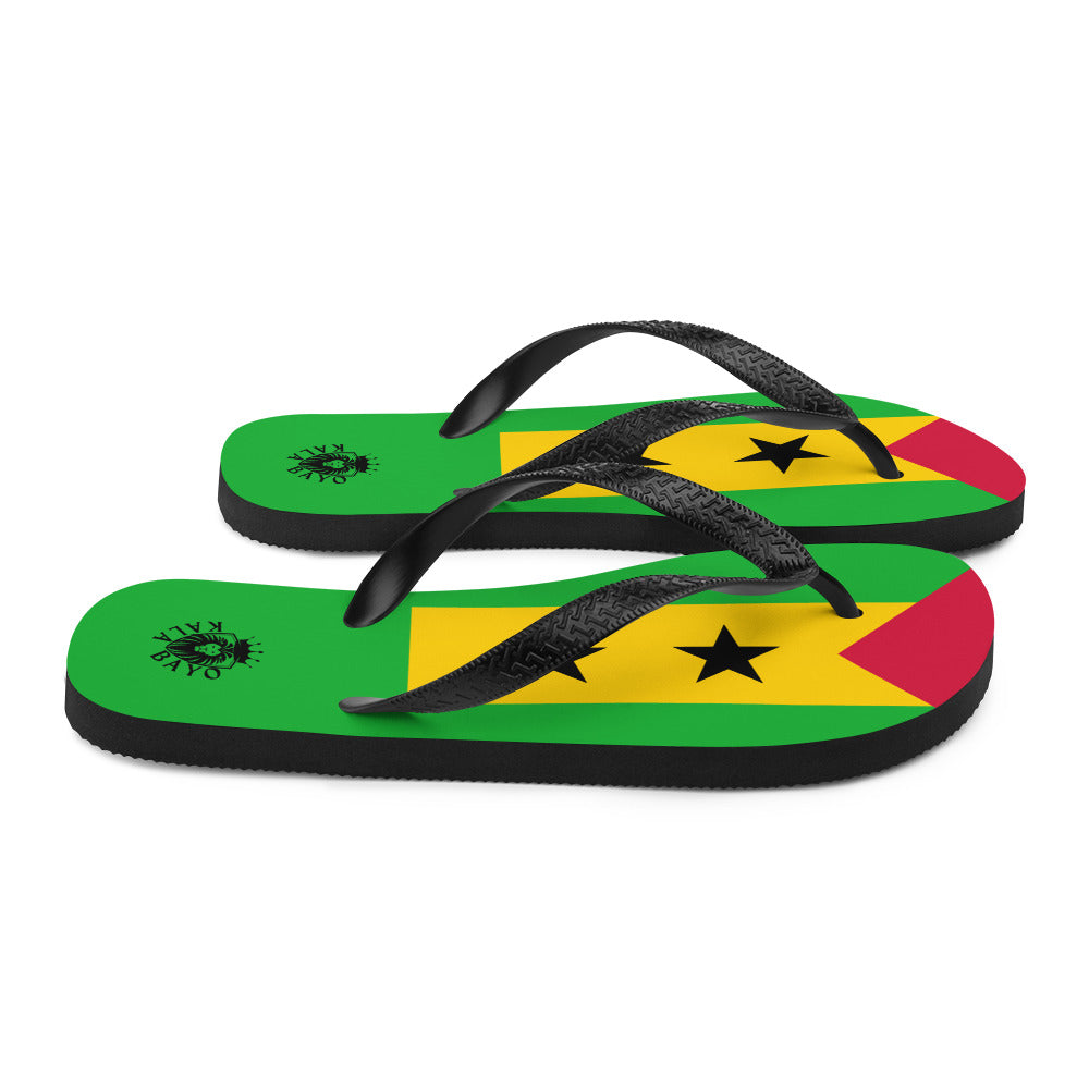 São Tomé and Príncipe Unisex Flip-Flops