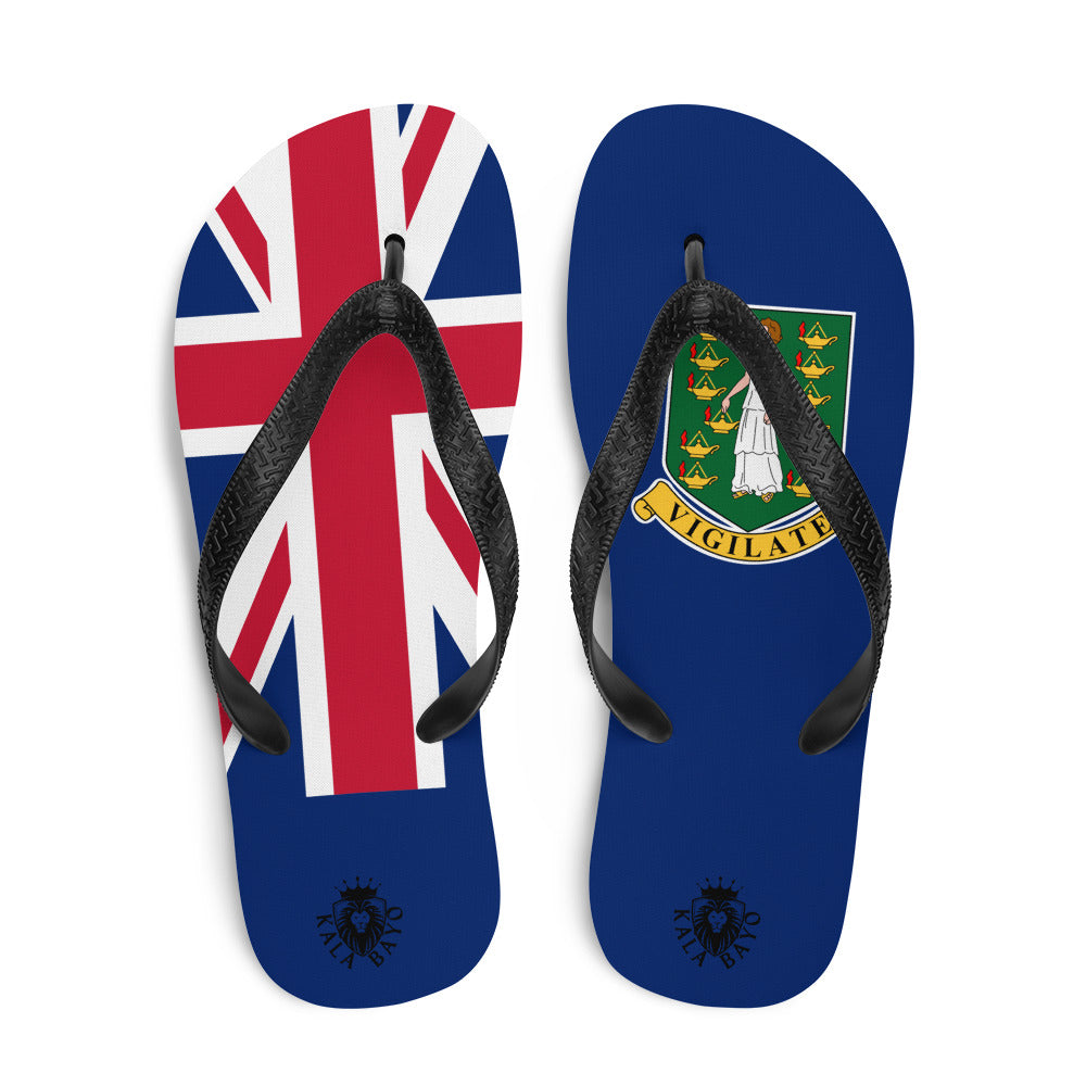 British Virgin Islands Unisex Flip-Flops