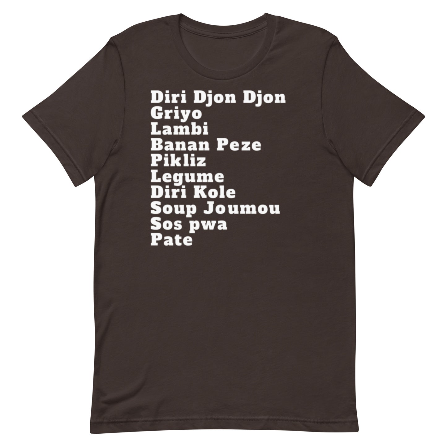 Haitian Foods Unisex T-shirt