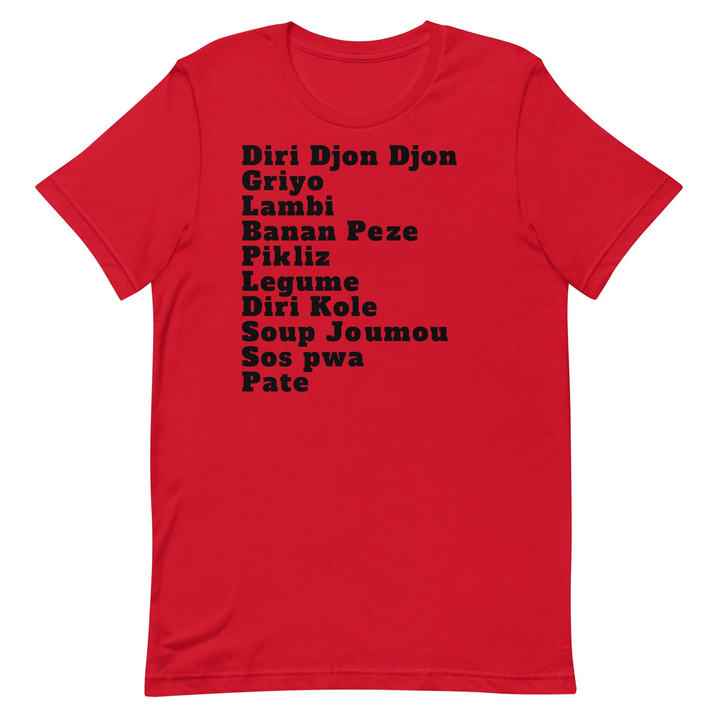 Haitian Foods Unisex T-shirt