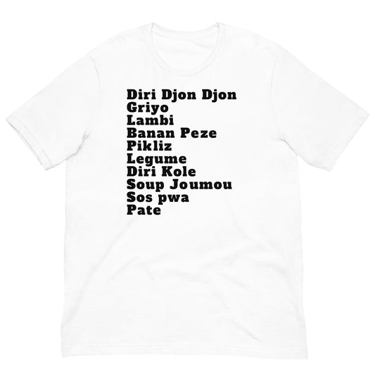 Haitian Foods Unisex T-shirt