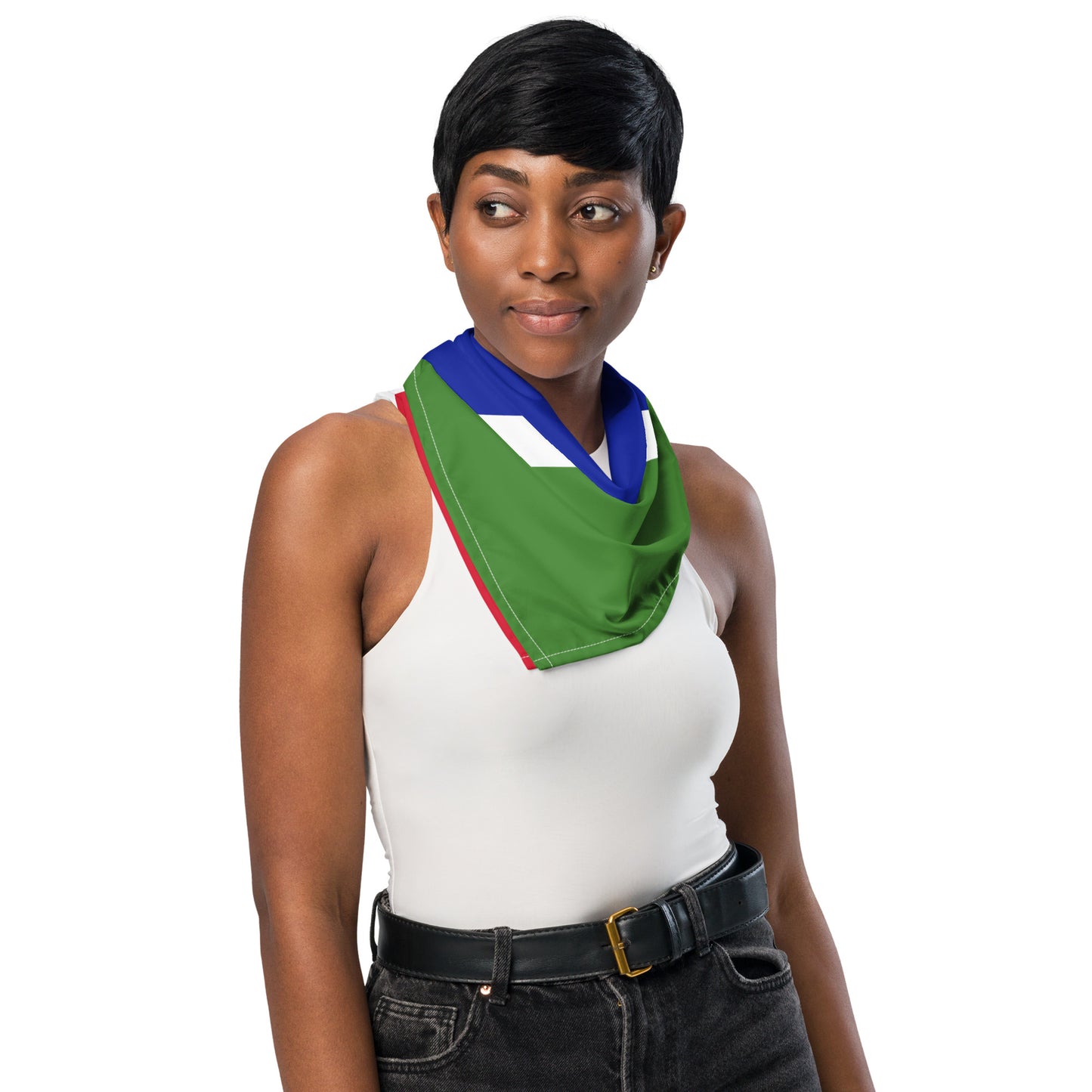 The Gambia Flag Bandana – African Festival, Carnival & Cultural Wear