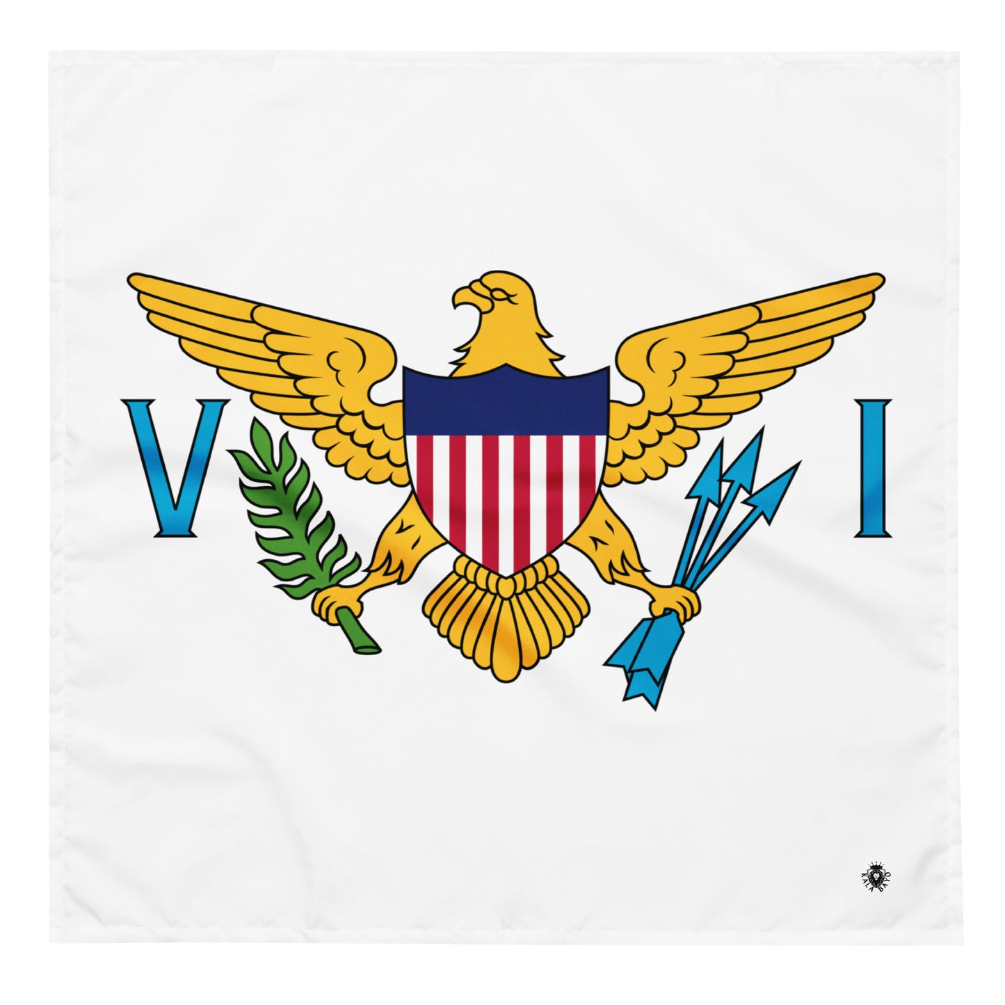 U.S. Virgin Islands Flag Bandana –Caribbean Festival, Carnival & Cultural Wear
