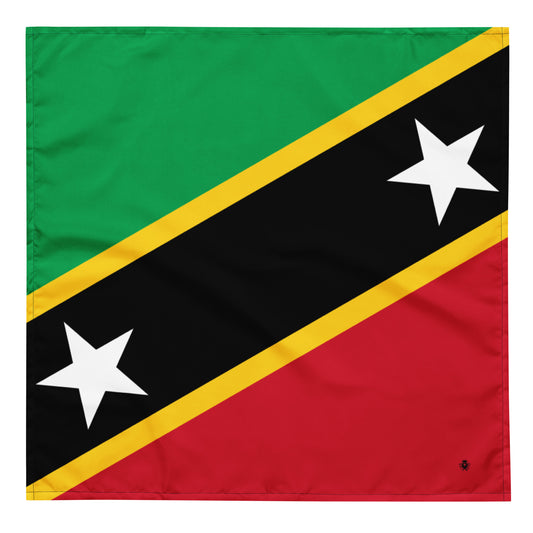 St. Kitts & Nevis Flag Bandana – Caribbean Festival, Carnival & Cultural Wear
