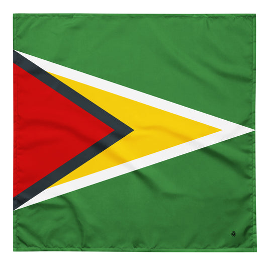Guyana Flag Bandana – Caribbean Festival, Carnival & Cultural Wear