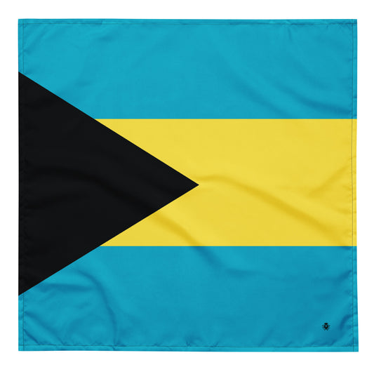Bahamas Flag Bandana – Caribbean Festival, Carnival & Cultural Wear