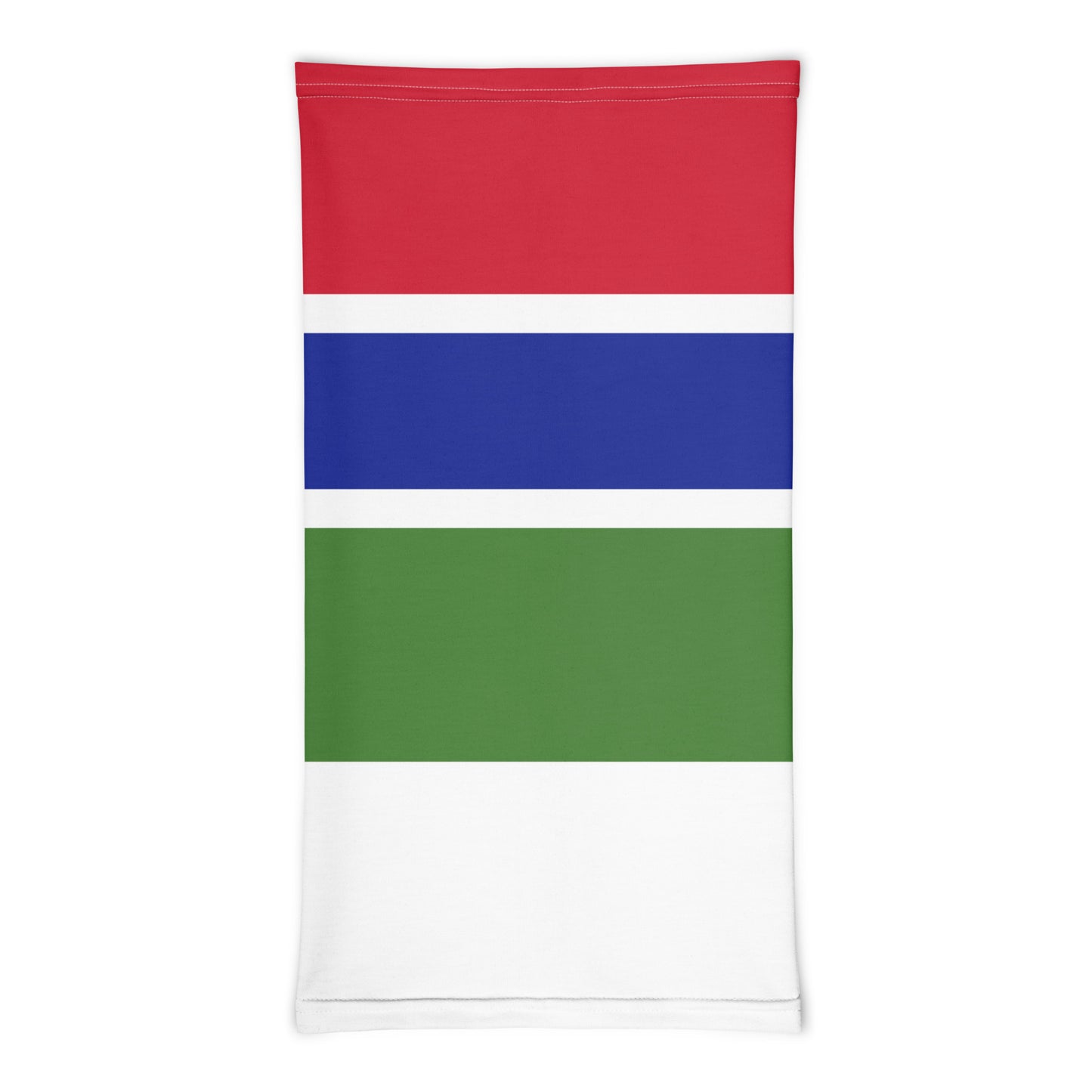 The Gambia Flag Neck Gaiter – African Multi-Use Face Cover, Head Wrap & Bandana