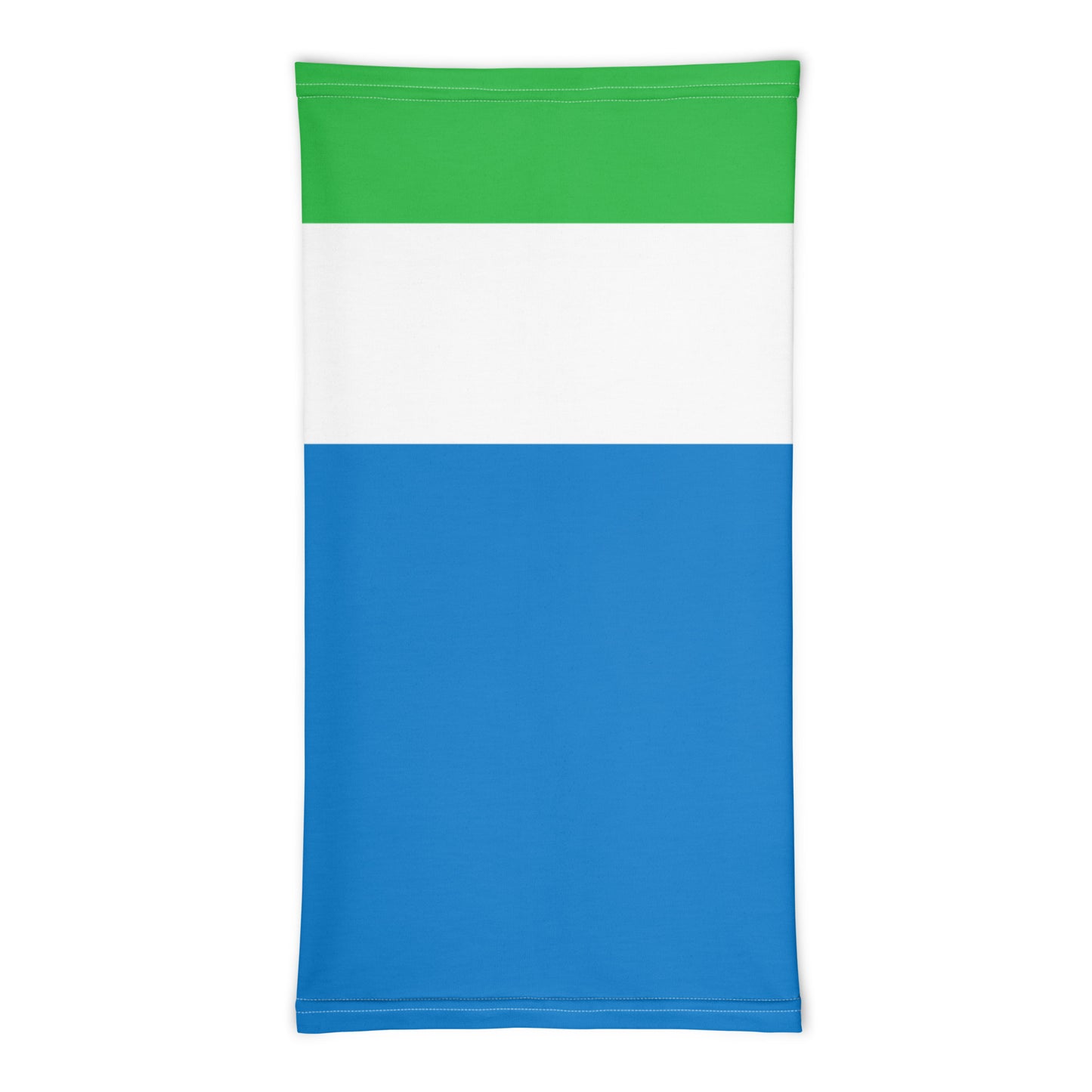 Sierra Leone Flag Neck Gaiter – African Multi-Use Face Cover, Head Wrap & Bandana