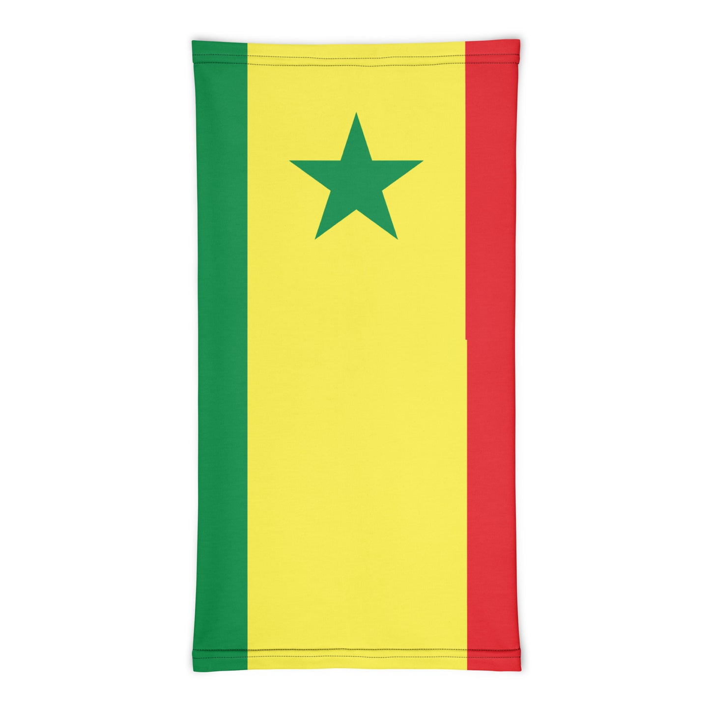 Senegal Flag Neck Gaiter – African Multi-Use Face Cover, Head Wrap & Bandana