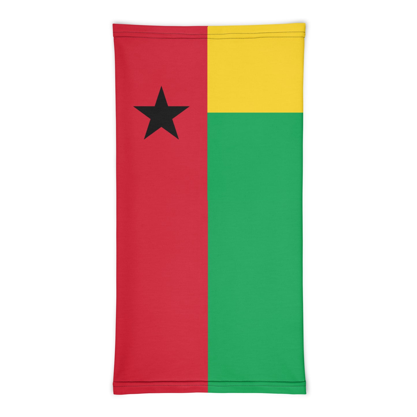 Guinea-Bissau Flag Neck Gaiter – African Multi-Use Face Cover, Head Wrap & Bandana