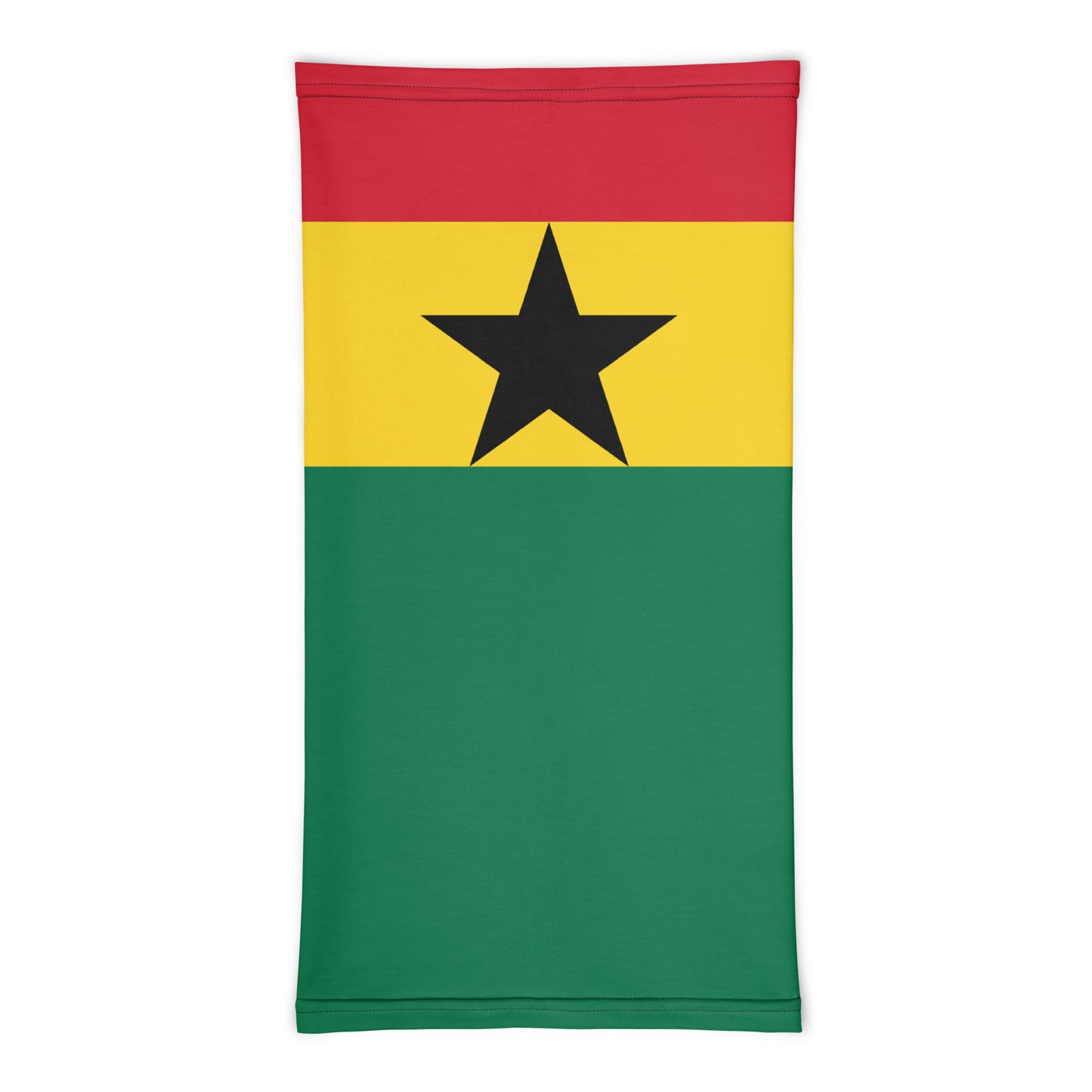 Ghana Flag Neck Gaiter – African Multi-Use Face Cover, Head Wrap & Bandana