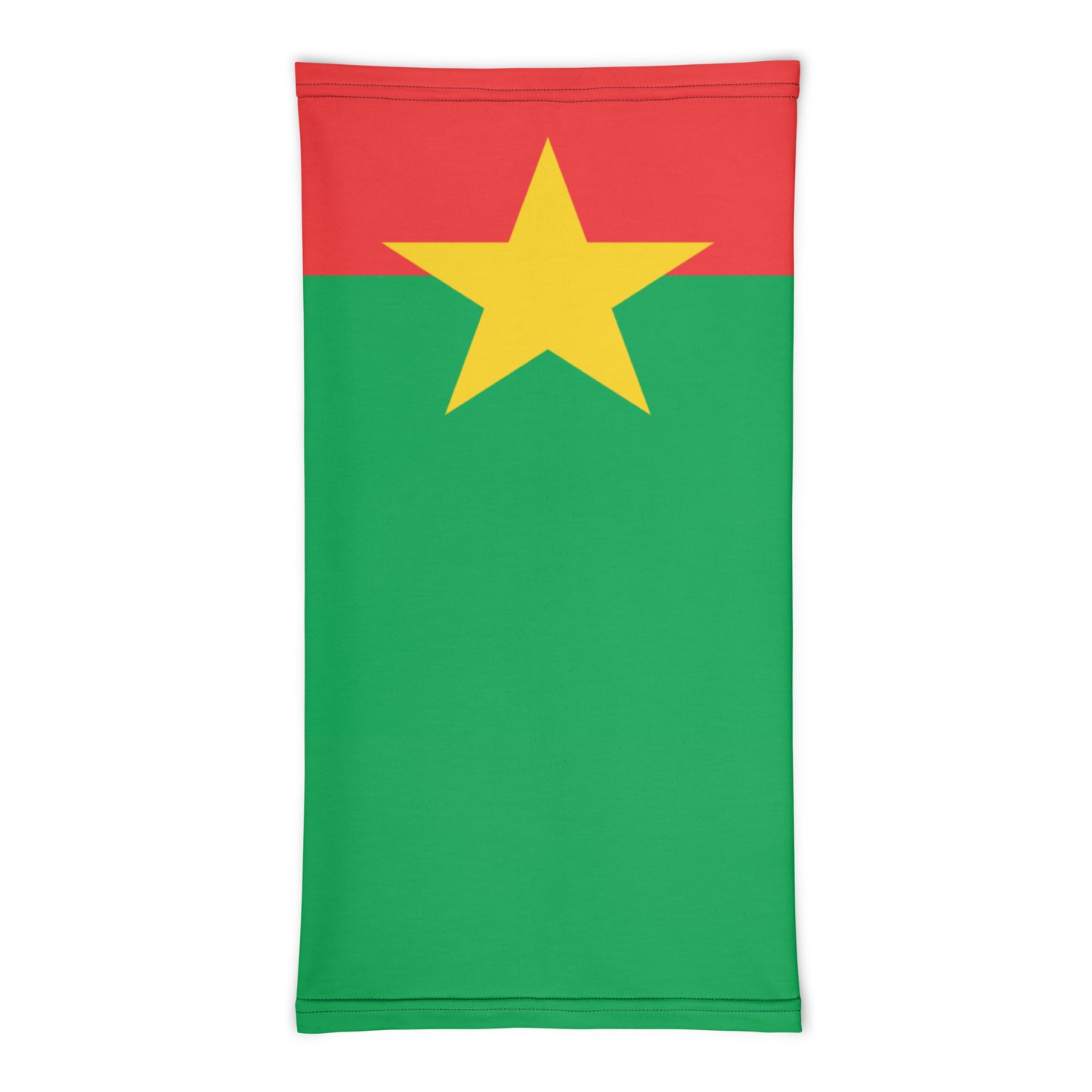 Burkina Faso Flag Neck Gaiter – African Multi-Use Face Cover, Head Wrap & Bandana