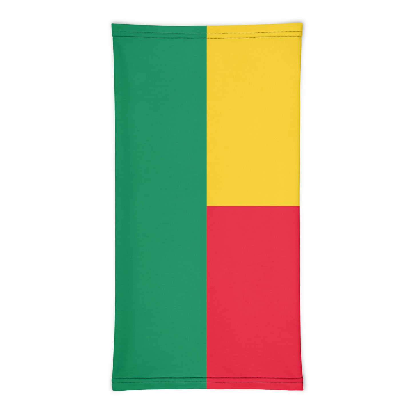 Benin Flag Neck Gaiter – African Multi-Use Face Cover, Head Wrap & Bandana