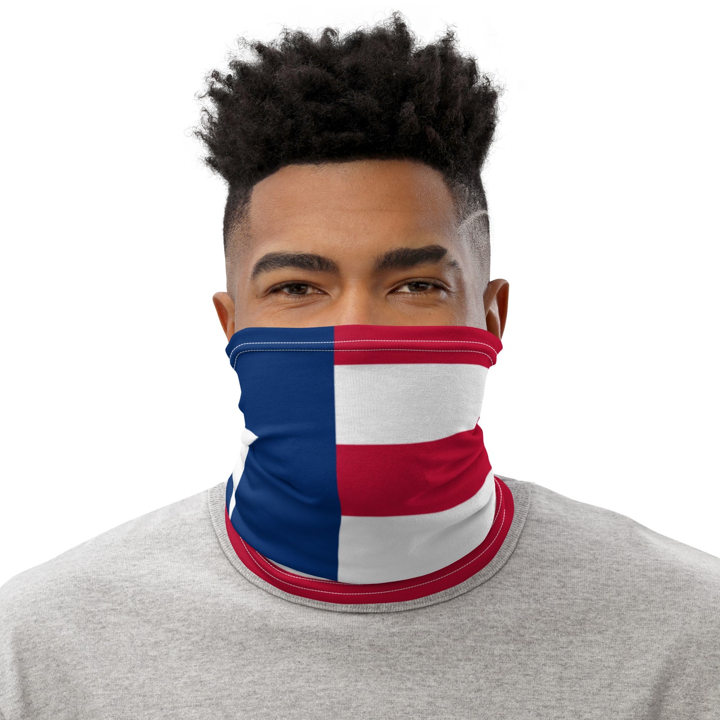 Liberia Flag Neck Gaiter – African Multi-Use Face Cover, Head Wrap & Bandana