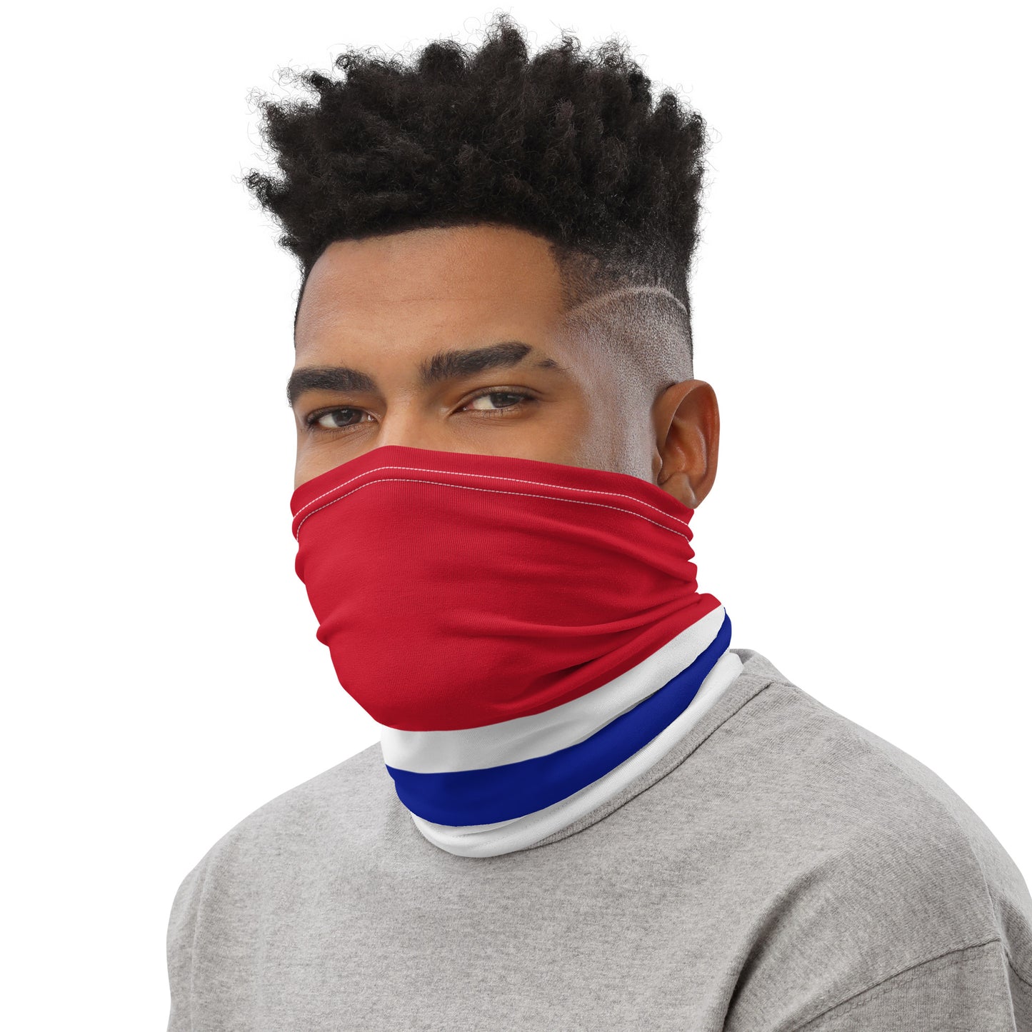 The Gambia Flag Neck Gaiter – African Multi-Use Face Cover, Head Wrap & Bandana