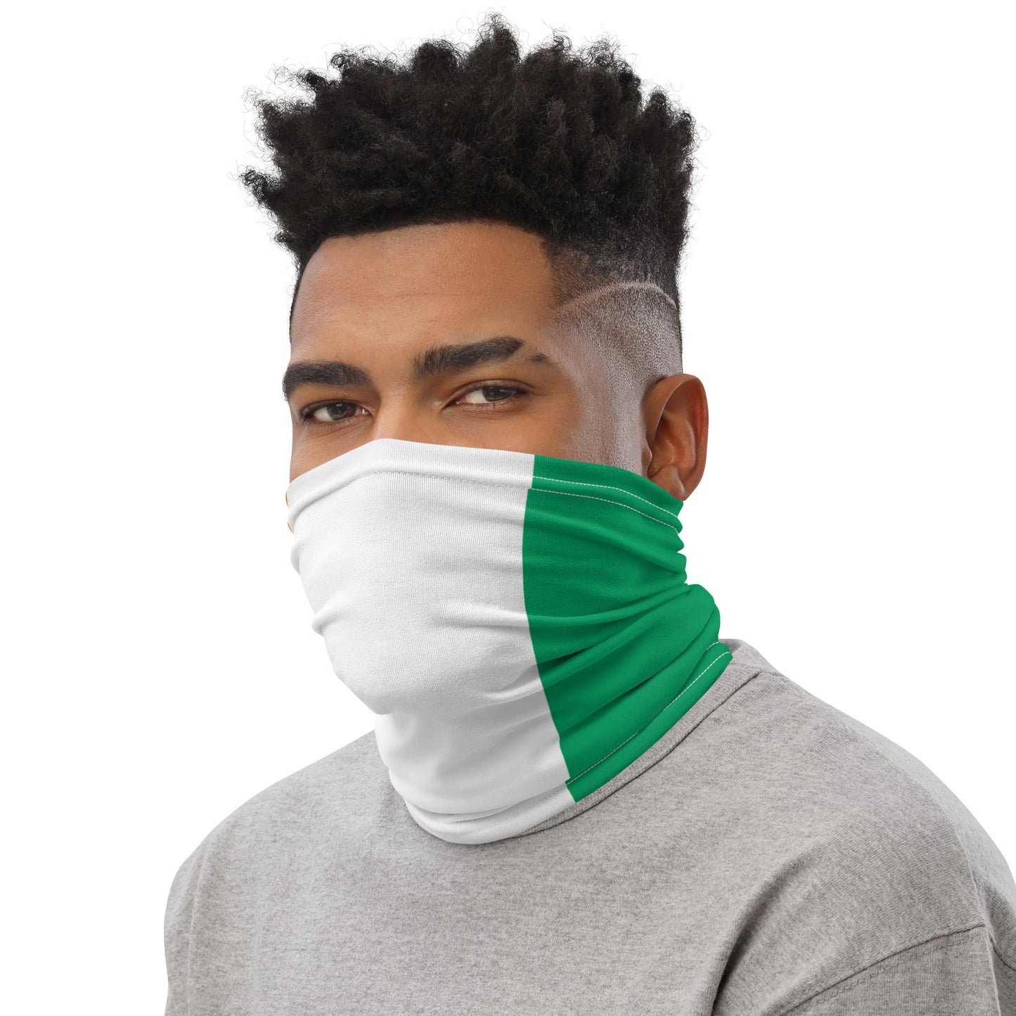Ivory Coast, Côte d'Ivoire Flag Neck Gaiter – African Multi-Use Face Cover, Head Wrap & Bandana