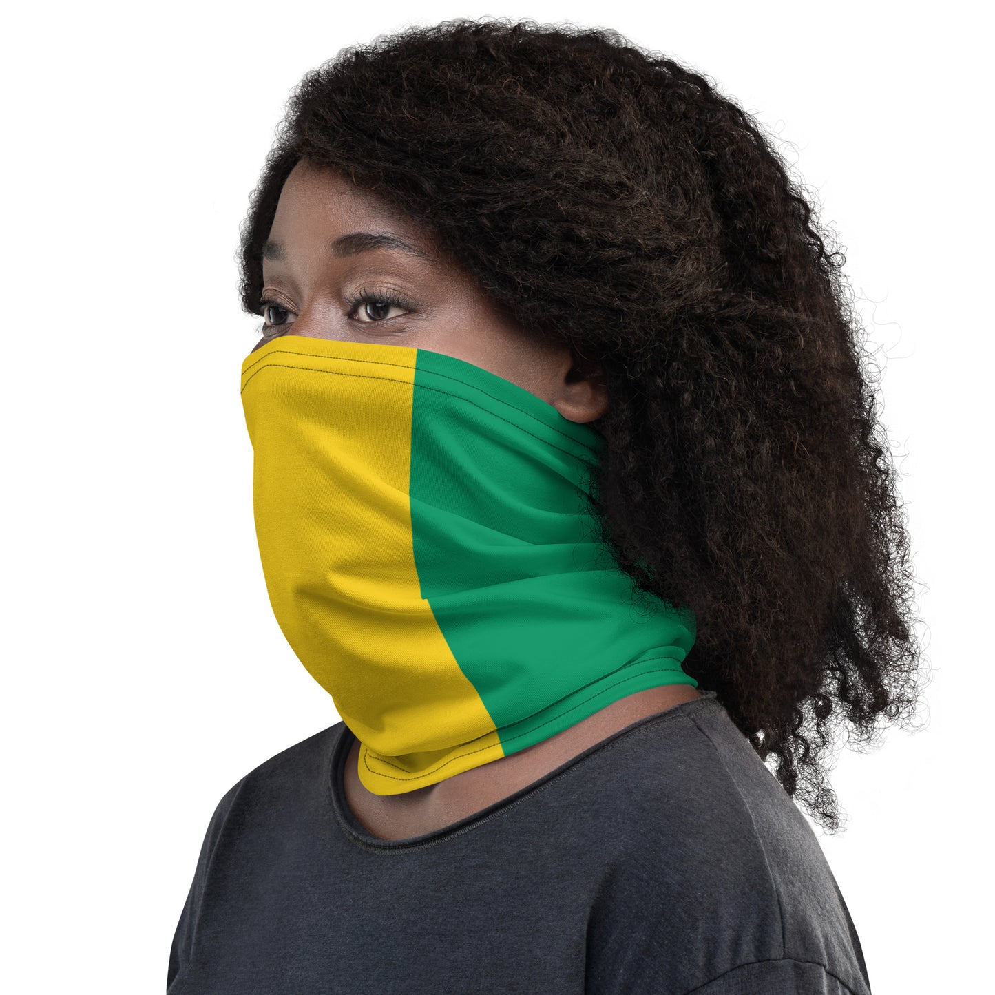 Guinea Flag Neck Gaiter – African Multi-Use Face Cover, Head Wrap & Bandana
