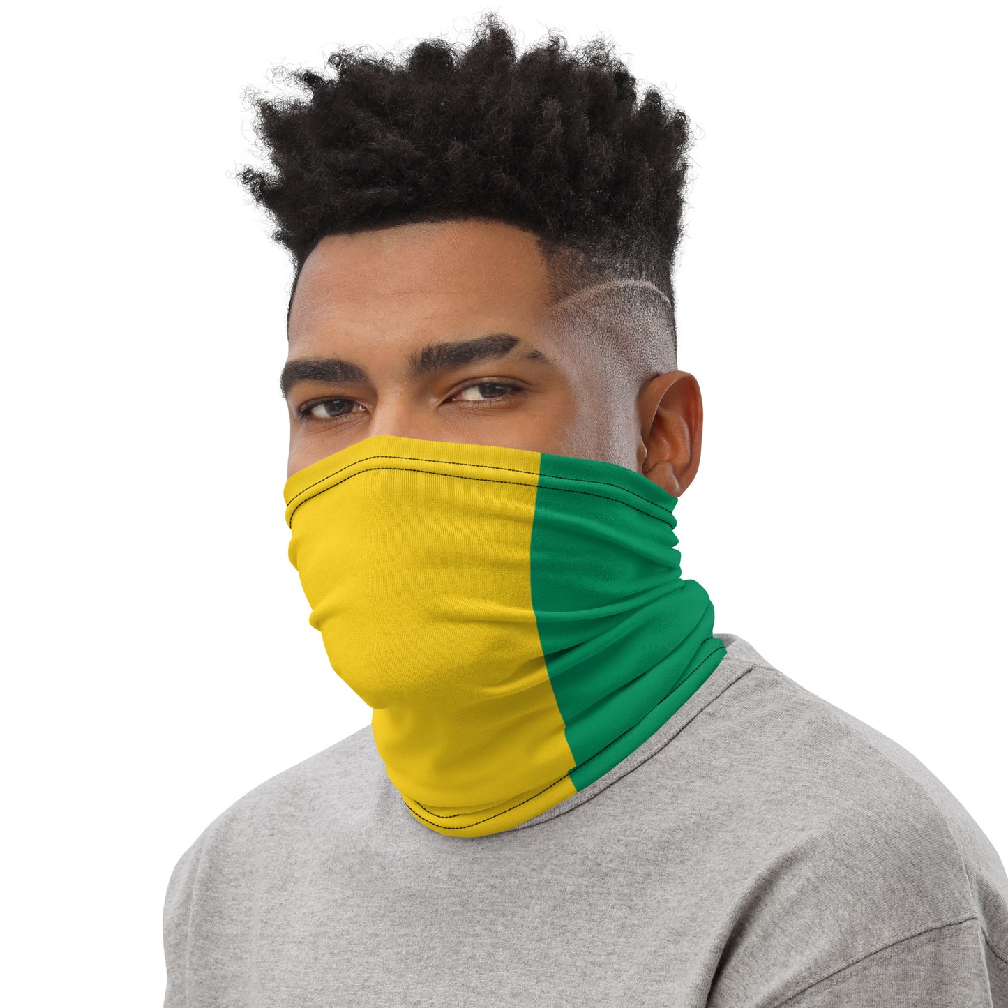 Guinea Flag Neck Gaiter – African Multi-Use Face Cover, Head Wrap & Bandana