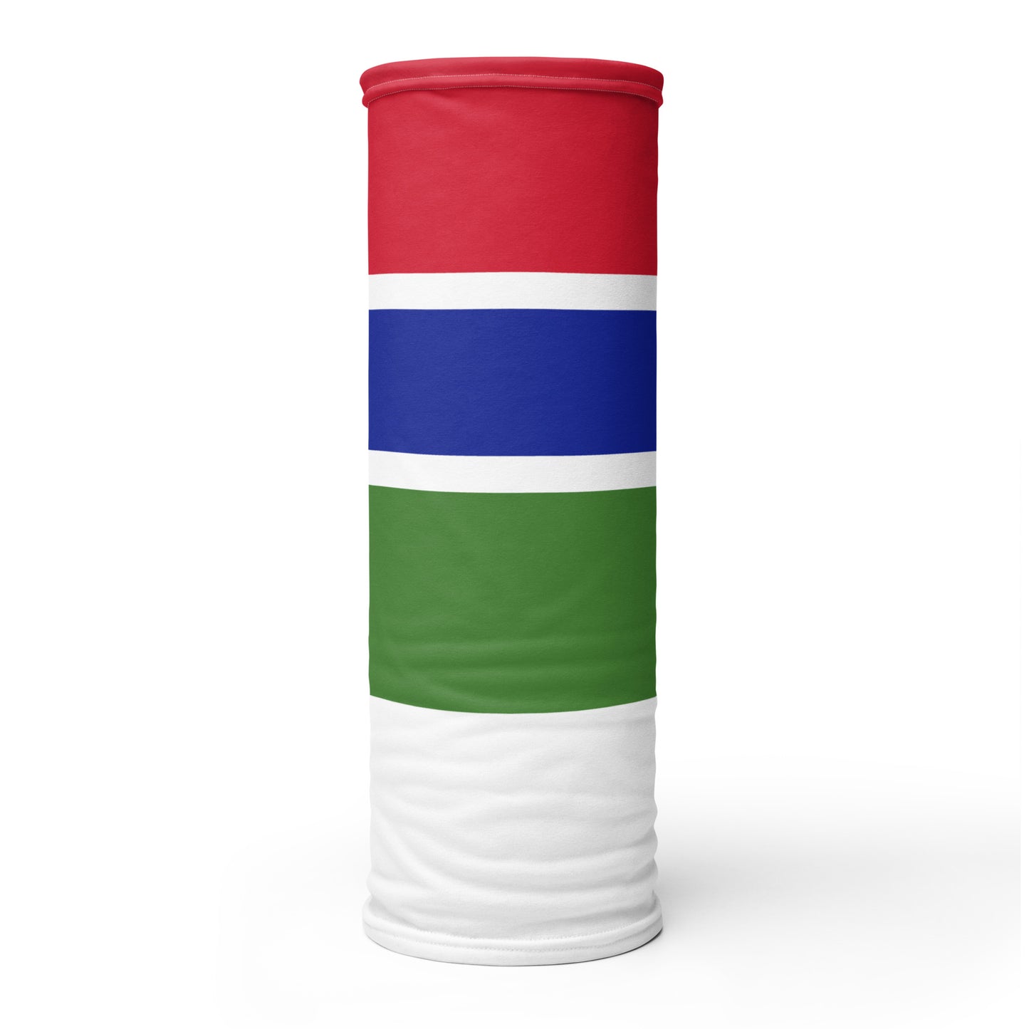 The Gambia Flag Neck Gaiter – African Multi-Use Face Cover, Head Wrap & Bandana