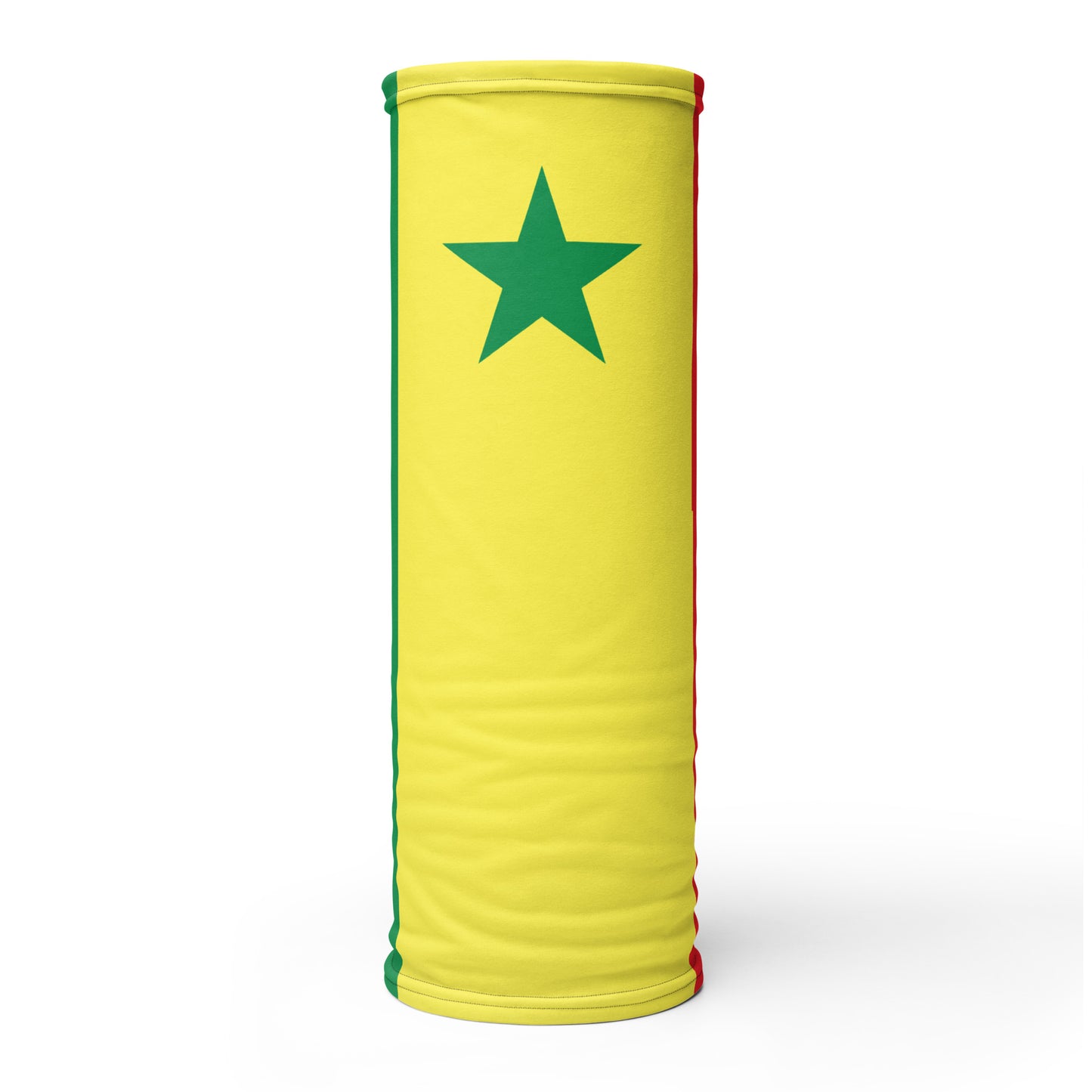 Senegal Flag Neck Gaiter – African Multi-Use Face Cover, Head Wrap & Bandana