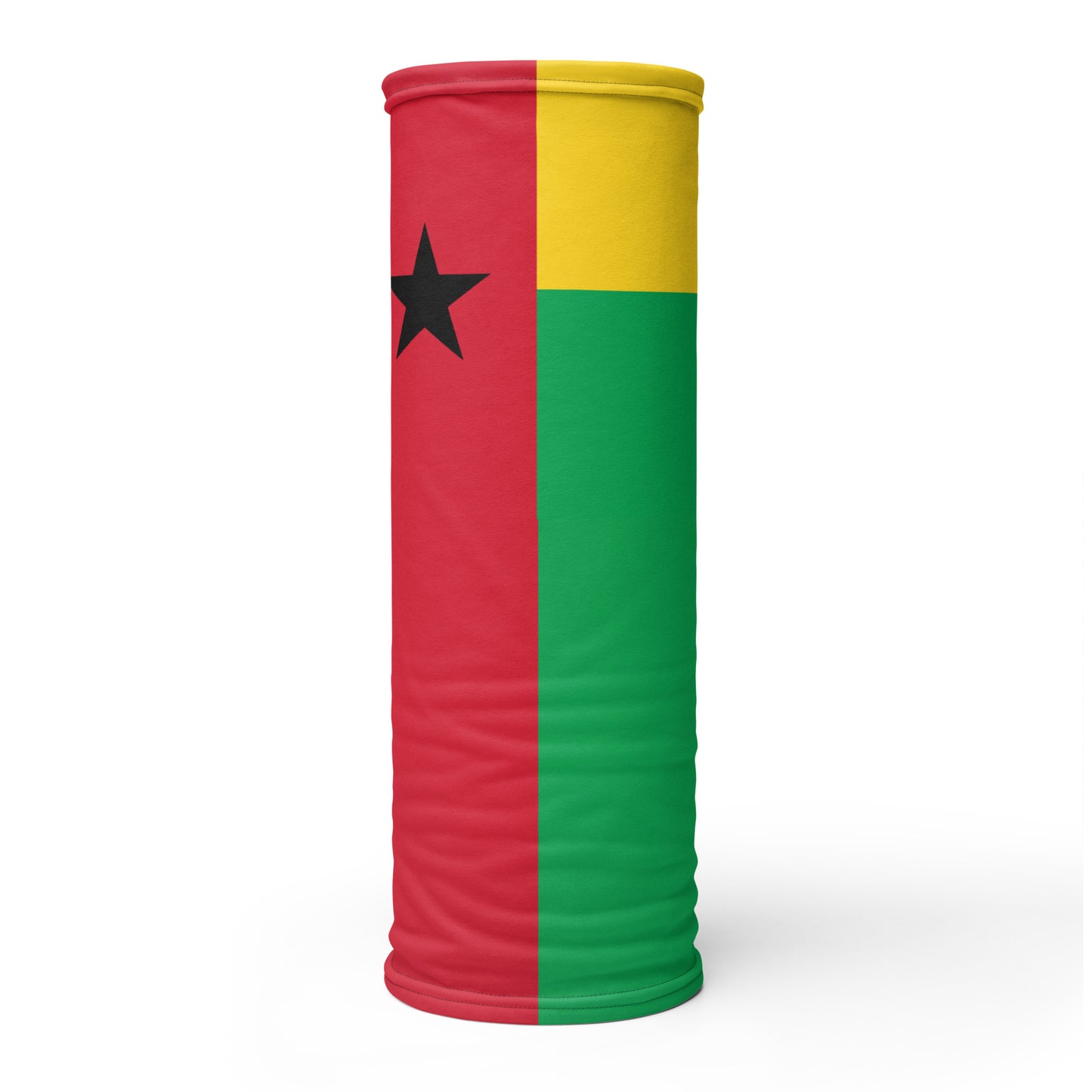 Guinea-Bissau Flag Neck Gaiter – African Multi-Use Face Cover, Head Wrap & Bandana