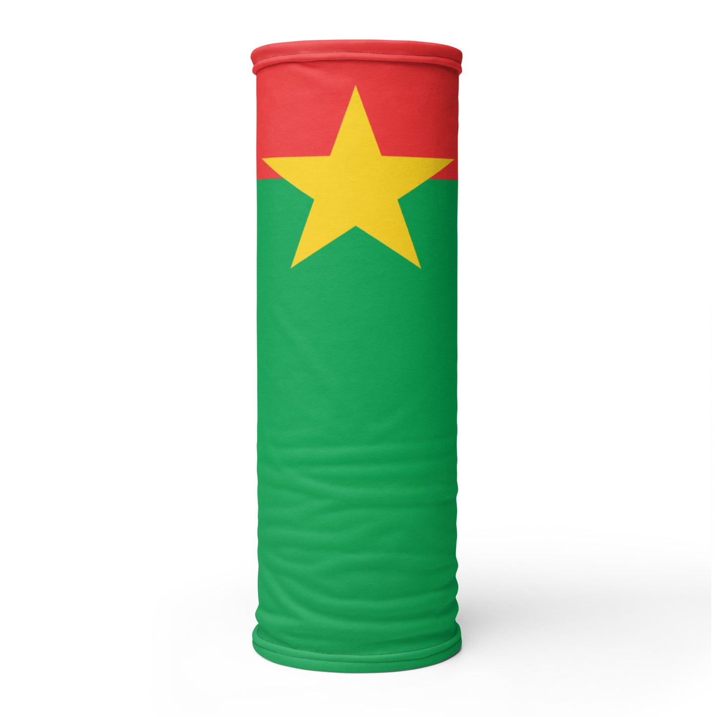 Burkina Faso Flag Neck Gaiter – African Multi-Use Face Cover, Head Wrap & Bandana